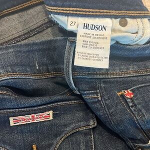 Hudson Collin Flap Skinny Jean Women’s Size 27‎ Color Blue